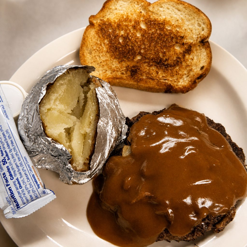 Hamburger Steak.